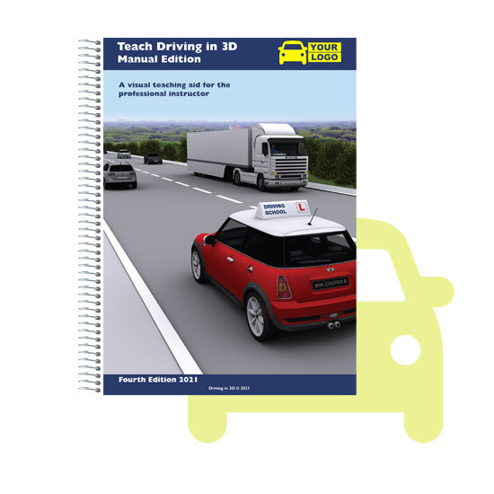 Teach Driving in 3D front cover with custom branding
