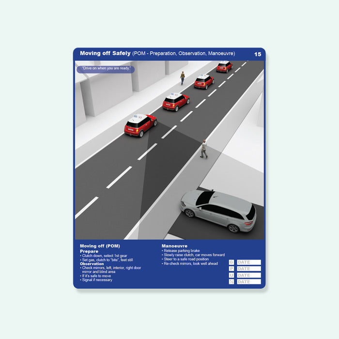 Learn Driving in 3D moving off safely page