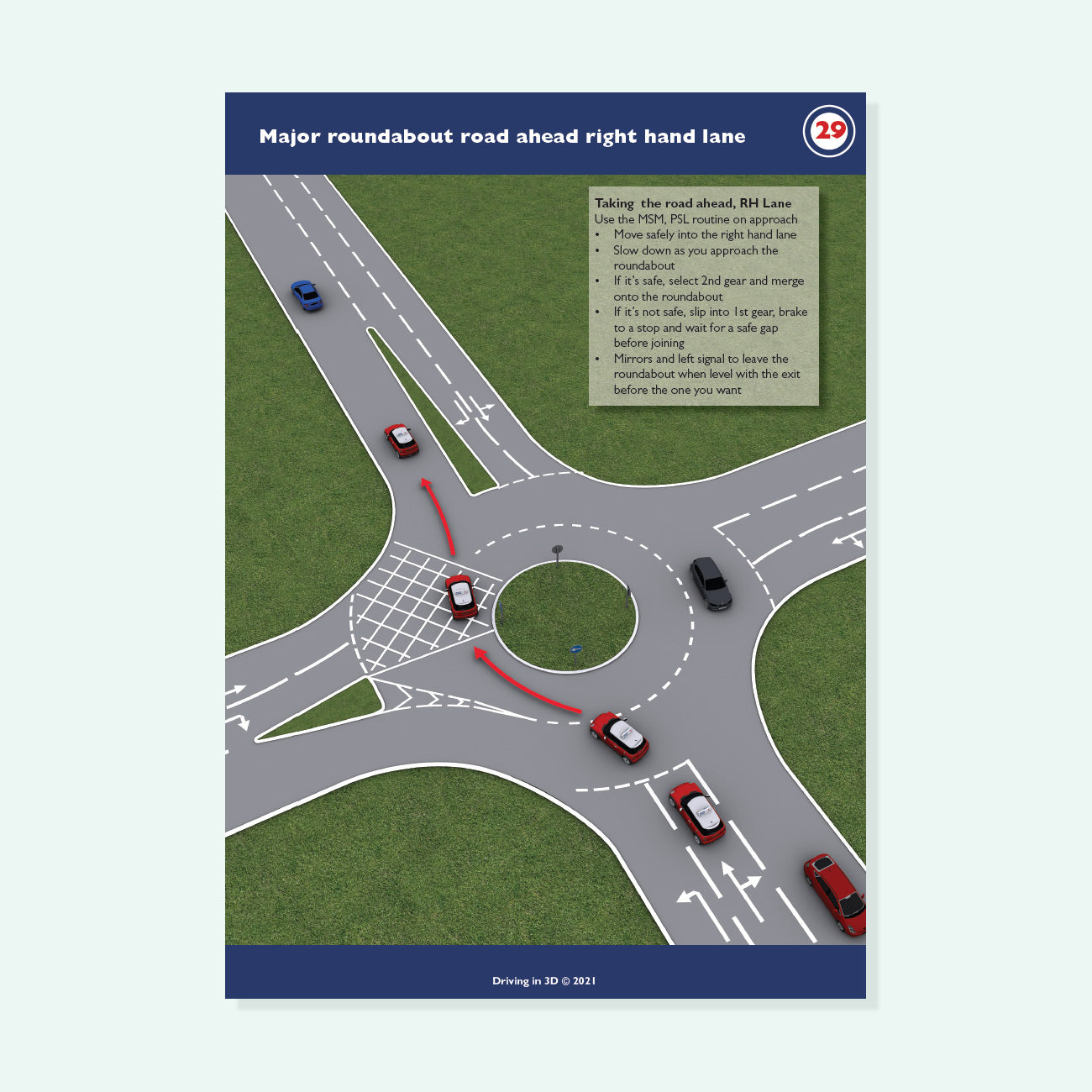 Teach Driving in 3D major roundabout page